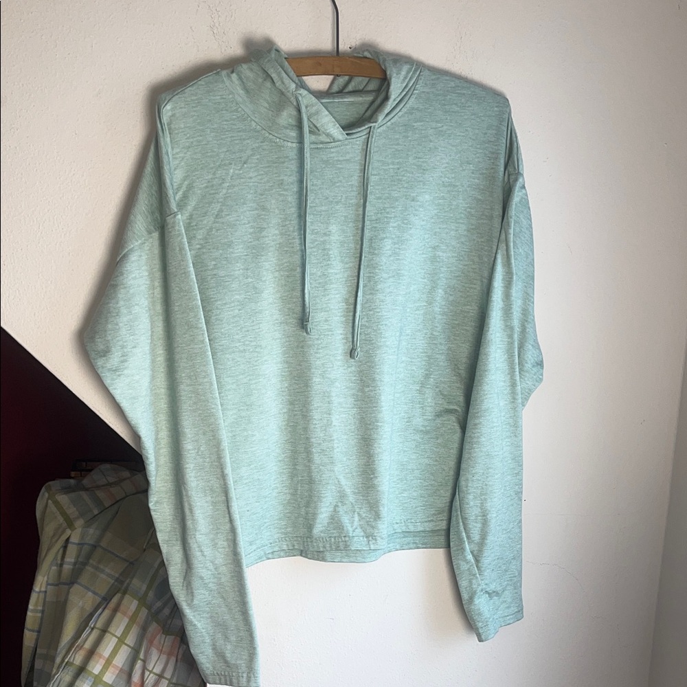 Reebok Women’s Mint Green Varigated Pullover Hoodie L